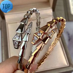 Designer Bracele BVG Hanger Mode Hoge Kwaliteit Sieraden Diamant Gouden Ketting Ring Accessoires Clover Bangle Womensnake Bone Armband Dikke Electrop