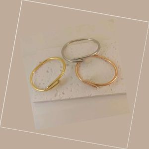 designer armband nail bangle geometrie ontwerp armbanden gouden armband designer sieraden unisex bangle nail armband op diamant maat 19 zilver rose gouden armband