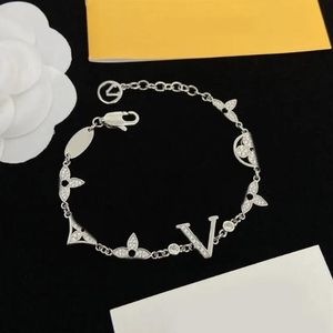 Bracelet de créateur 925 diamants 4/feuilles d'herbe, bracelet à breloques pour femmes, bijoux à la mode, Bracelets en or