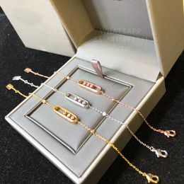 Designer armband enkelbandje voor vrouw koppel Verguld 18K 925 zilver hoogste tegenkwaliteit Zal niet vervagen jubileumcadeau met doos 002