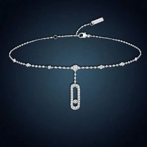 Designer Armband Enkelband voor vrouw diamant Sterling Zilver Verguld 18K T0P kwaliteit klassieke stijl Zal niet vervagen prachtig cadeau 010