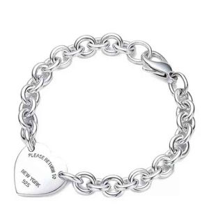 Designer armbandkettingen voor 925 sterling zilver hartvormige hanger O-vormige ketting Hoge kwaliteit luxe merk designer sieraden vriendin cadeau