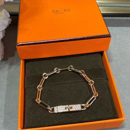 diseñador pulsera encanto pulsera cadena de diamantes oro hueco moda metal pestillo joyería clásica mujeres pulseras regalo hombres alta calidad buena
