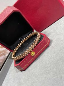 Pulsera de diseño brazalete clásico brazalete pulsador de uñas unisex brazalete pareja pareja joyería de oro joyería de regalo de San Valentín