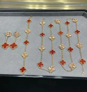 Designer armband klaver kettingen hangers roestvrij staal verguld 18K voor damesmeisje Valentijnsdag Moederdag verlovingssieraden-cadeau