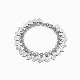 designer bracelet designer pour les femmes Classique T Accueil 925 Sterling Argent Coeur bracelet Tout Nouveau Diamant Flèche Amour Pendentif Bracelet Mode Handwear
