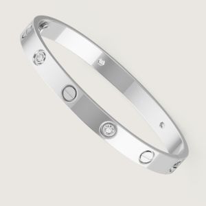bracelet de créateur créateur de femmes sur bracelet bracelet pour homme bracelet de corps dur de 6 mm bracelet de cercle multi-tailles bracelets de bijoux incrustés bracelets plaqués argent