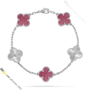 Pulsera de diseñador para mujeres Gold Van Clover Bracelet Patrón láser de acero Titanium Gold-Plated Never Fade No Allogic, Gold/Silver/Rose, Store/21621802