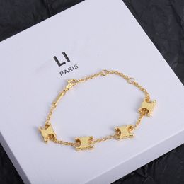 Pulsera de diseñador para mujer, colgante con dijes, tendencia de moda, temperamento, pulseras clásicas de oro para parejas, regalos 2024