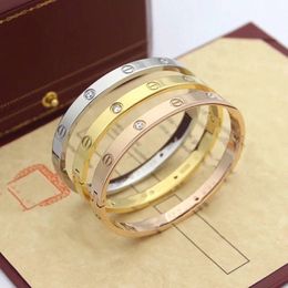 Bracelet de créateur pour les femmes Bracelet en or Love Gold en acier inoxydable en acier en acier en acier en argent rose bijoux en alliage de diamant bracelets de créateur G5RG # G5RG #