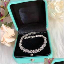 Bracelet de créateur pour femmes de luxe à la mode élégante chaîne de perles fête diamant bijoux cadeau en gros cadeaux d'anniversaire livraison directe