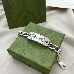 Designer Bracelet G Polsain Women 925 Silver Men armbanden luxe sieraden bijen snijketting armband 5 size met doos armbanden