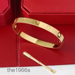 Designer armband sieraden gouden armband bangle luxe mode roestvrij staal zilveren roos manchet 4cz diamant voor dames vrouw heren man feest cadeau armbanden 0c3s