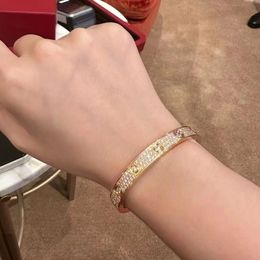 Designer armband sieraden gouden armband volledige diamant volledige ster rose goud LIEFDE teller dezelfde stijl eeuwig voor mannen en vrouwen koppels