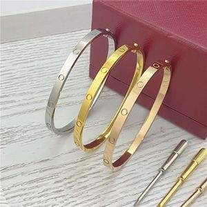 Designer armband sieraden gouden armband armband zesde generatie hoogwaardige kwaliteit zes diamant titanium staal dames lichte luxe mode