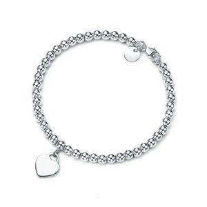 Braceuse de créateur Bracelet coeur LOVE 925 Bracelet en argent Placage de fond pour petite amie Souvenir Gift Fashion Charmer DesignerJewelry