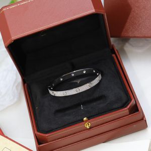 Pulsera de diseñador Pulsera de lujo Diseñador de pulseras para mujeres con diseño de diamantes Pulsera de cuerpo duro Cien Joyas de regalo de Navidad Caja de regalo opcional Muy bonito