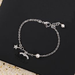 Designer armband luxe damesbedelarmband brief bloem edelsteen armband paar sieraden zeer goed cadeau