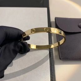 Designer de bracelet classique K Bracelet Gold Bracelet Designer pour femmes 3 couleurs avec un bracelet en diamant 16-20 Designer Jewelry Woman Couple Couple