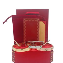 Designer armband roestvrij staal dames Bangle schroevendraaier demontage mannen Valentijnsdag cadeaus voor zijn vriendin mode-sieraden armbanden