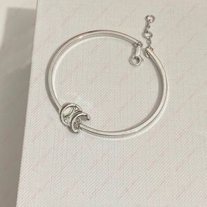 Bracelet de créateur manchette fine pour femme, élégant, or/argent, 2 couleurs, pour la saint-valentin, noël