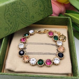 bracelet de créateur femmes bijoux coeur lettre plaqué or bracelet designer bracelets en cristal rétro vintage personnaliser hommes bijoux designers cadeau de luxe avec boîte