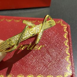 Designer armband dames armband nagelarmband klassieke mode luxe verjaardagspaar festival cadeau puur zilver 18k met originele doos