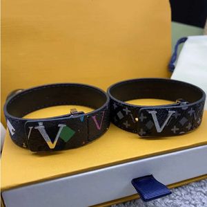 Designer armbanden 100% echt leer met geschenkdoos heren en dames punk hiphop sieraden titanium stalen sieraden