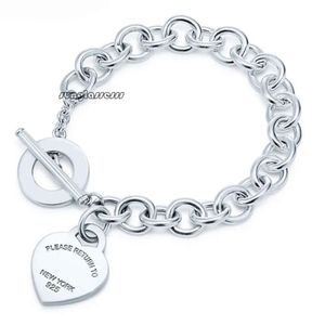 Designer armbanden 100% Sterling Sier Original Authentic Classic Key Heart Gift Exquisite Wedding Women Bracelet Sieraden 141