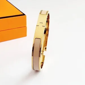 Designer armbanden 18k gouden armband heren en dames paren armband luxe mode brief armband feest bruiloft accessoires 8 mm breed maat 17 designer sieraden