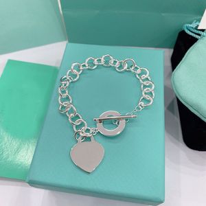 Pulseras de diseñador: auténtica pulsera clásica de plata de ley 100% con forma de corazón: un regalo de boda atemporal para mujeres, joyería exquisita