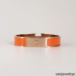 Designerarmbanden Klassieke stalen armband Luxe merk 18K roségoud Dames 12 mm breed met cadeauzakje