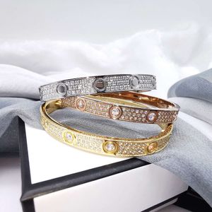 Designerarmbanden voor dames en heren Hoogwaardige luxe Populair op internet titanium staal met hoogwaardige stervormige schroevendraaierarmbandproducten