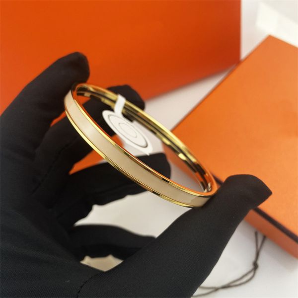 bracelet de créateur pour femmes bracelets joaillerie accessoires de mode émail titanium acier bracelet fête mariage gadoue de la Saint-Valentin d'amour chinois