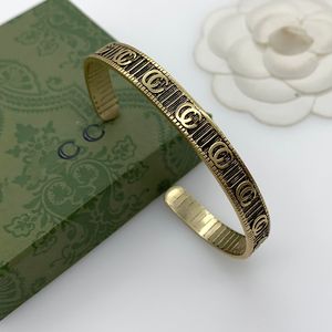 Designer armbanden voor dames heren verstelbare letters goud vintage mode trend klassieke armband cadeau leuk