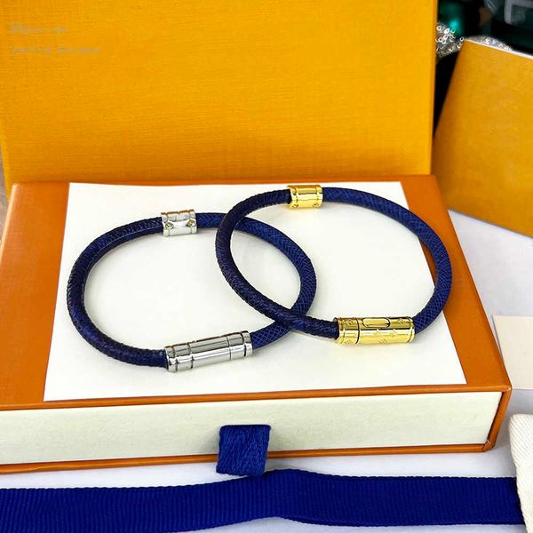 Bracelets de créateur LW SPLIT jonc personnalisé couple en peau de mouton pour homme créateur pour femme style classique Reproductions officielles vintage anniversaire de qualité T0P