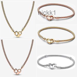 Designer Armbanden Ketting voor Vrouwen Sieraden Liefde Gesp Hanger Diy Fit Pandoras Rose Gouden Armband Kettingen Mode Luxe Feestcadeaus met Doos 4WXN