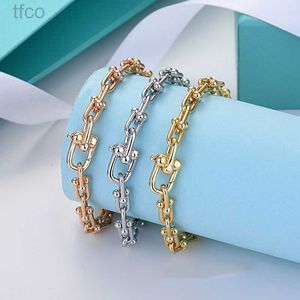 Designerarmbanden Tiff Tanys home Savi dezelfde U-vormige hoogwaardige armband slotketting metalen textuur hoefijzergeschenken Met originele verpakking
