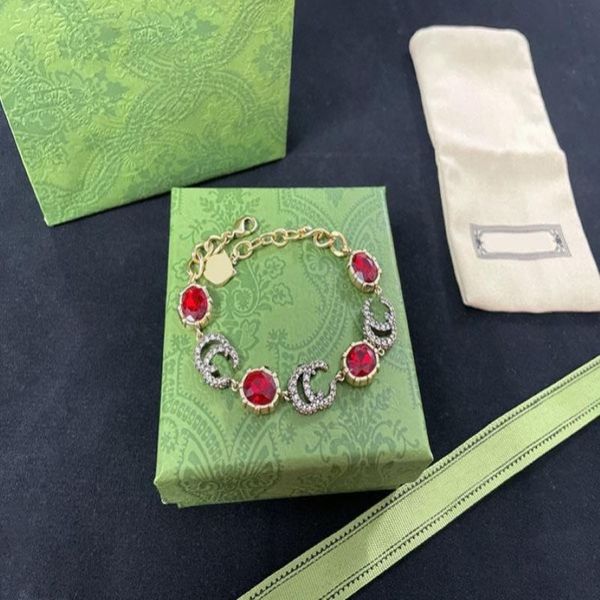 Bracelets de créateurs femmes bijoux Vintage Double lettre Bracelet mode marque de luxe accessoires cadeaux pour dame 224086RL252y