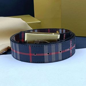 Designer Brand Belt Mode Letter Buckle Belt Striped Pattern Leather Belt Men Women Formal Dress Jeans Business Taillband Dubbelzijdig gebruik Breedte 3,8 cm