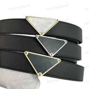 Designer Brand Belt Luxury damesheren riemen mode klassieke gladde gespide jeans jurk riem echte lederen riem breedte 4,0 cm zwart