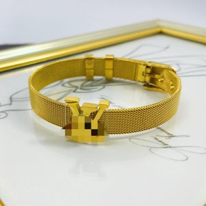Bracelet de marque de créateur Mode Bijoux de luxe Bracelets de manchette Bracelets 18K Or Rose Argent Titane Acier Diamant Bracelets Bracelets pour Hommes Femmes
