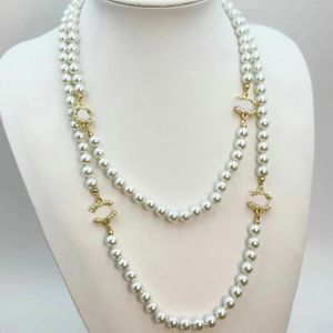 Collier lettre C de marque de styliste pour femmes, chaîne ras du cou, perles de cristal, bijoux de mariage, cadeaux d'amour, 10 styles