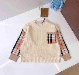 Marque de créateurs Children039s pull pulls tricotés haut de gamme vêtements pour enfants garçons sweatershirts5776562
