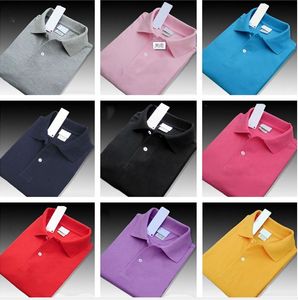 Marca de diseñador Ropa Hombre Polo Camisa de alta calidad Gran caballo pequeño Bordado de cocodrilo LOGOTIPO Manga corta Verano Casual Algodón Polos Camisetas w7