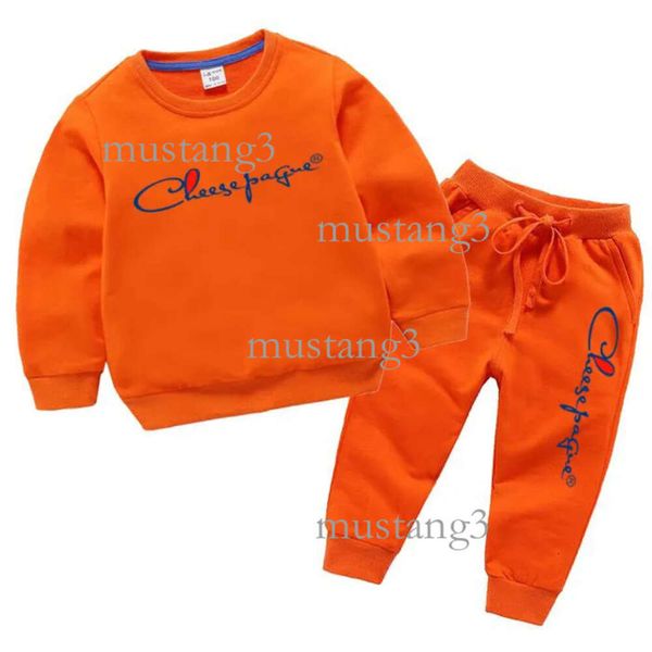 Ensembles de vêtements de marque de créateurs, survêtement pour enfants, vêtements pour garçons, sweat à capuche, pantalon de survêtement, costume de Jogging, mode décontractée, bébé sauvage