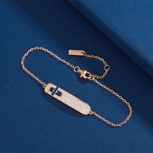 Designer merk modieuze charme Messik armband voor vrouwen 3 diamanten glijdende ketting luxe sieraden klassieke 925 zilveren armbanden dame moeder verjaardagscadeau