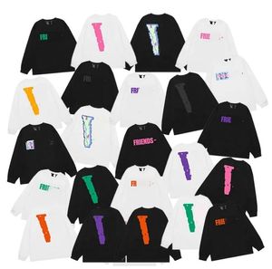 Designer Brand Friends- Mens Hoodies Hio Hop Big V Women Cotton Sweatshirts Lange Slee T-Shirts Fashion Casual Paren Losse Round Neck Hoodies Tops Kleding
