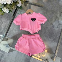 Diseñador Brand Girls Pink Clothing Sets Baby Kids Biets Clots