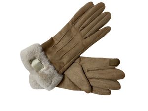 Gants de marque de créateurs pour l'hiver et l'automne Mode Hommes Femmes Mitaines en cachemire Gant avec de beaux gants d'hiver chauds pour le sport en plein air